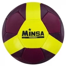 MINSA Мяч футзальный MINSA, PU, ручная сшивка, 32 панели, размер 4, 404 г